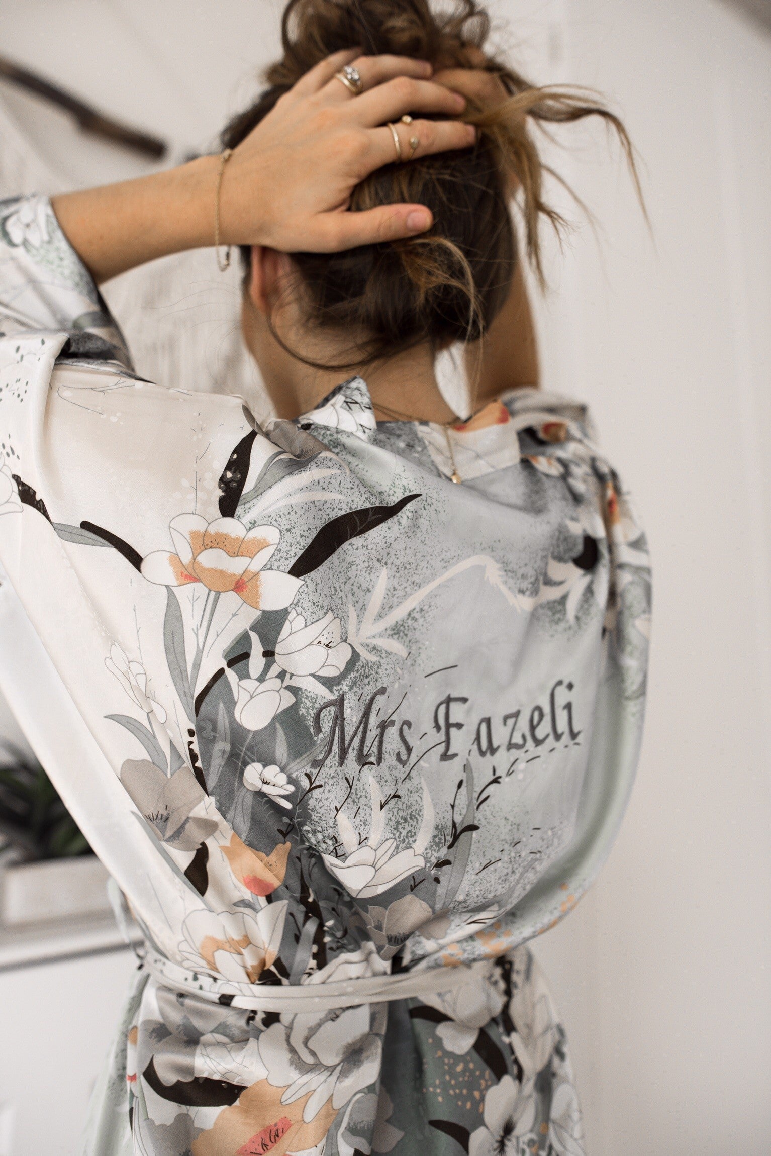 Floral Print Kimono Dressing Gown