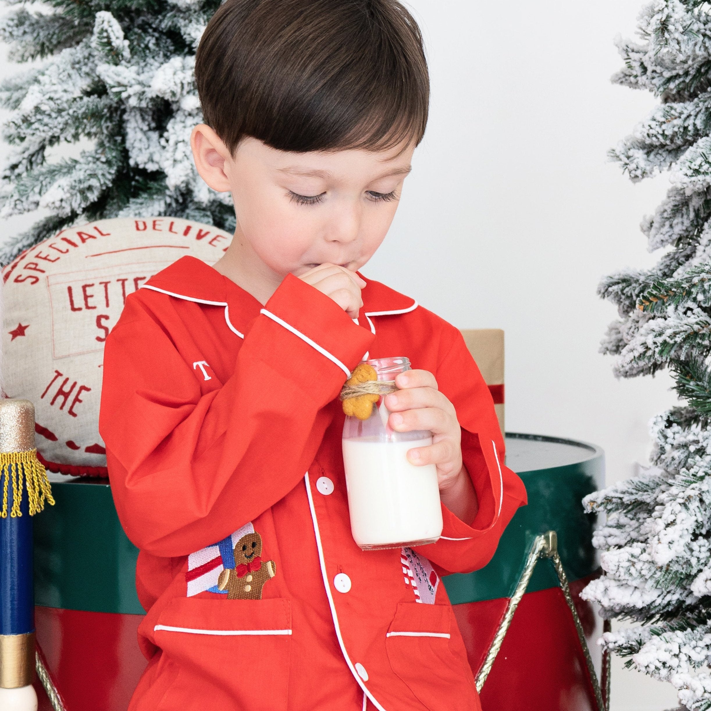 Boy's Gingerbread Christmas Pyjamas
