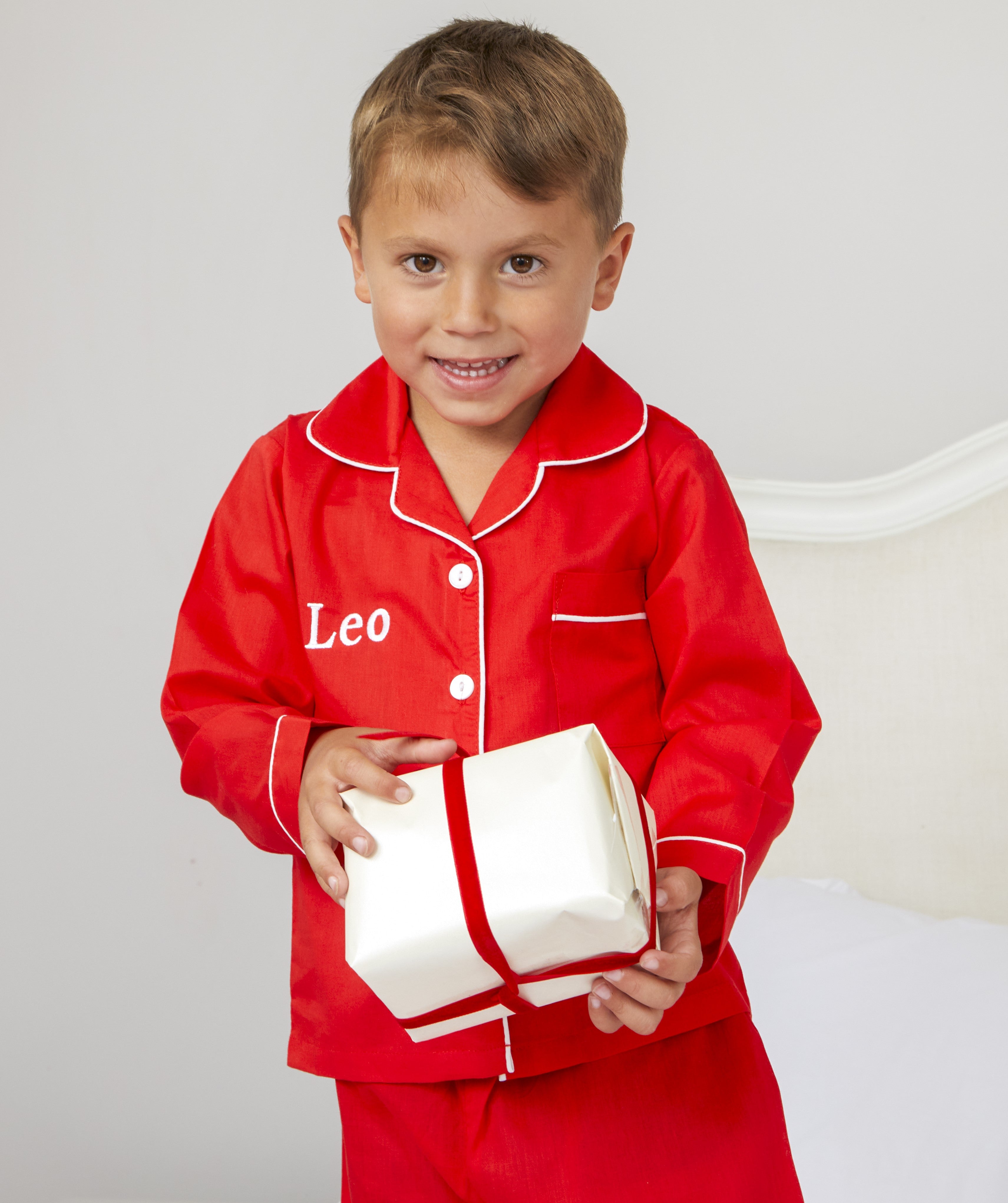 Children's Red Cotton Pyjamas