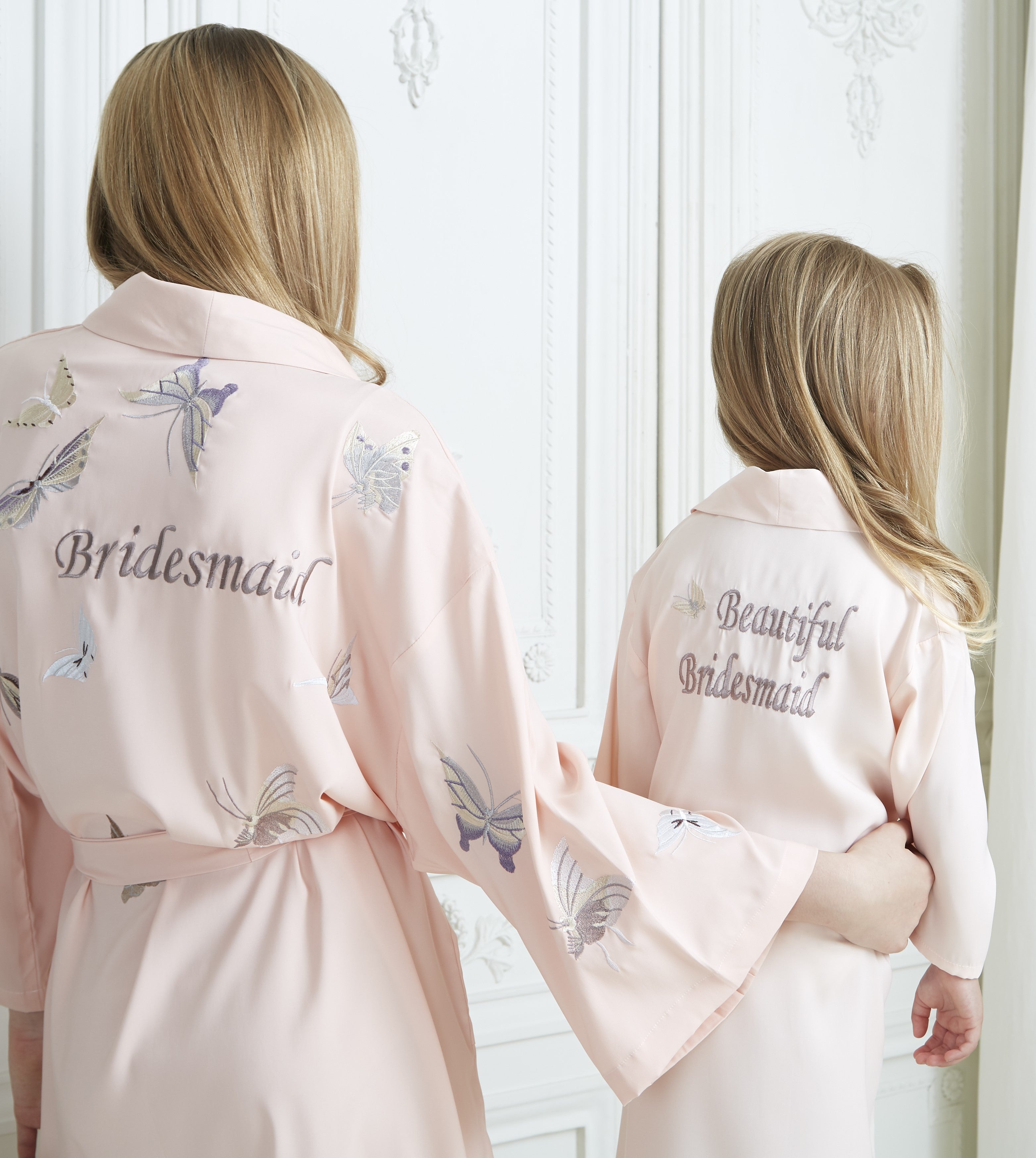 Girl's Butterfly Flower Girl Dressing Gown