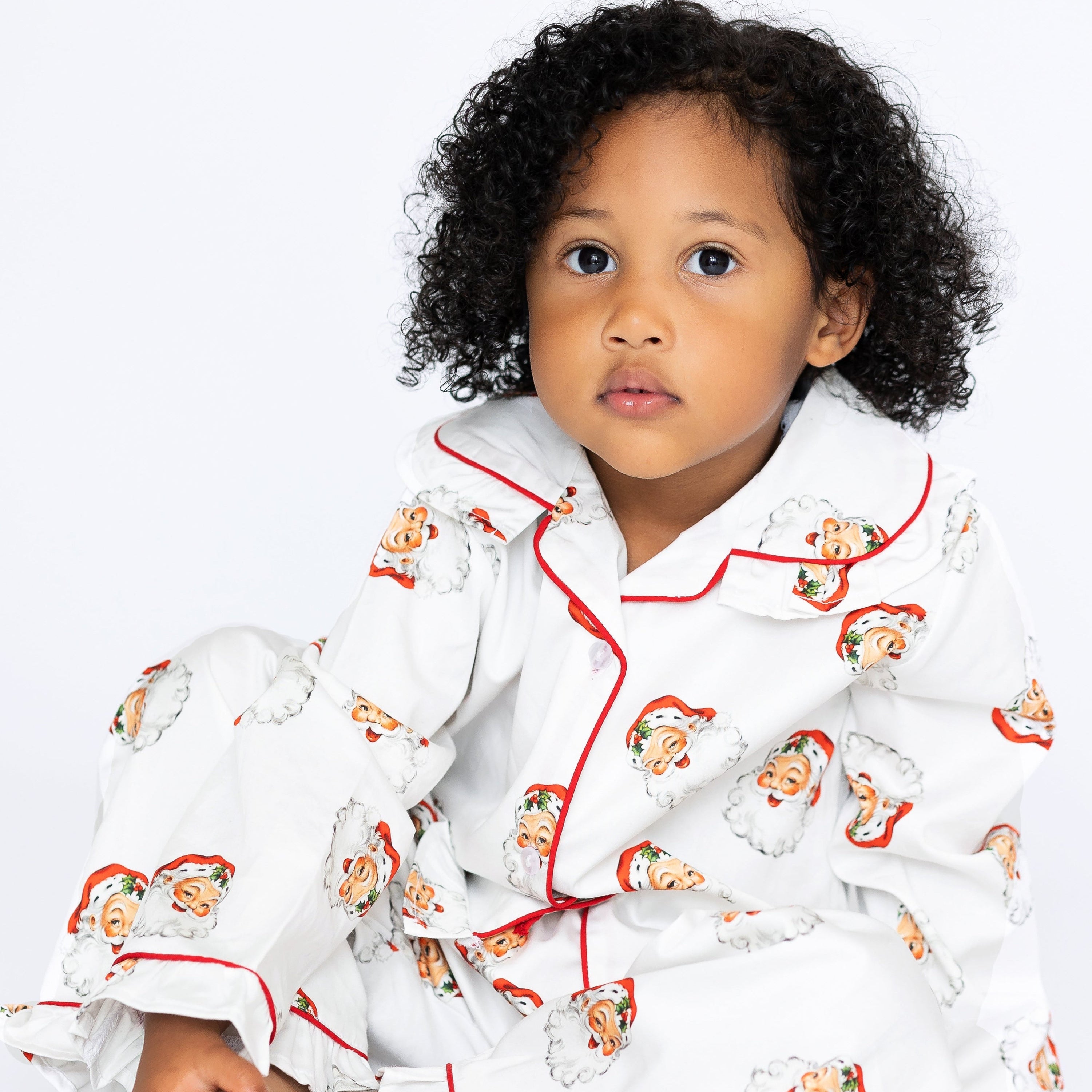 Children's Santa Print Pyjamas