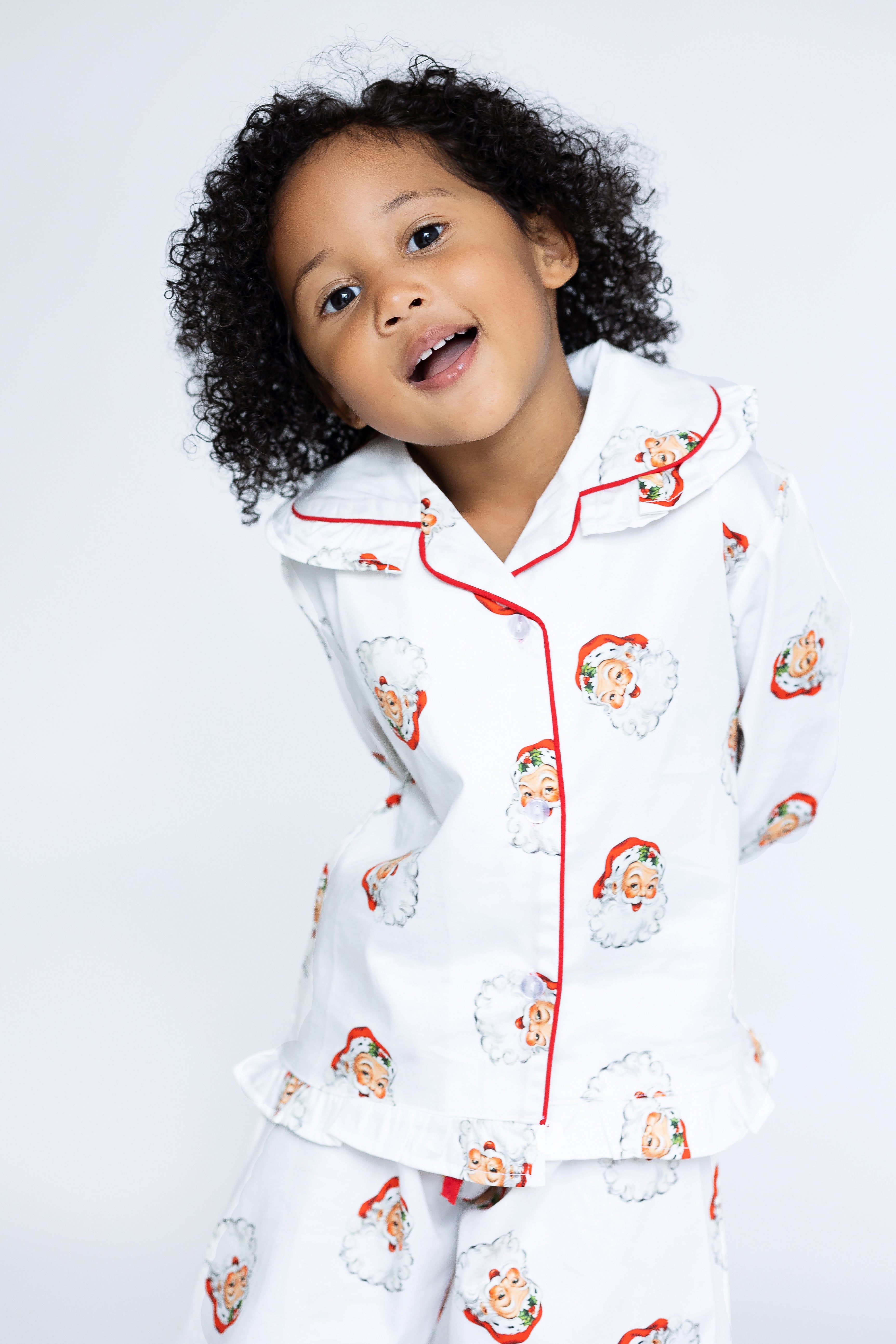 Children's Santa Print Pyjamas