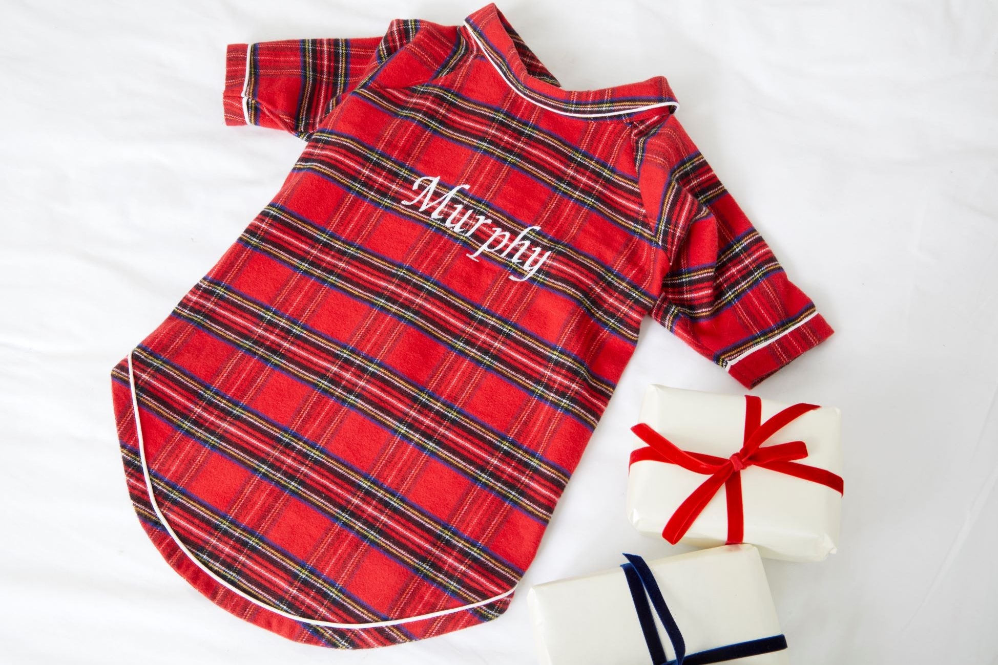 Dog's Tartan Christmas Pyjamas