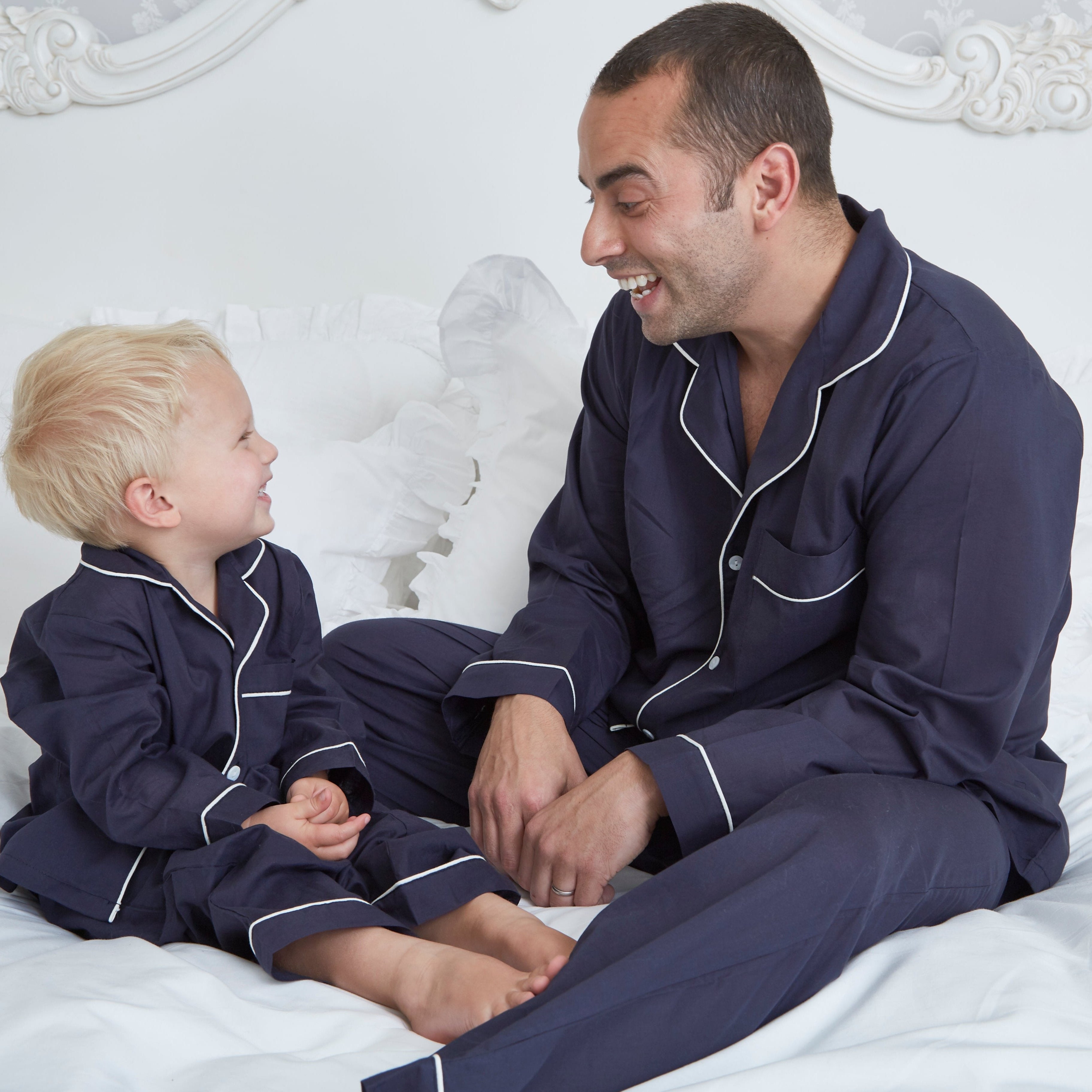 Men's Navy Cotton Pyjamas