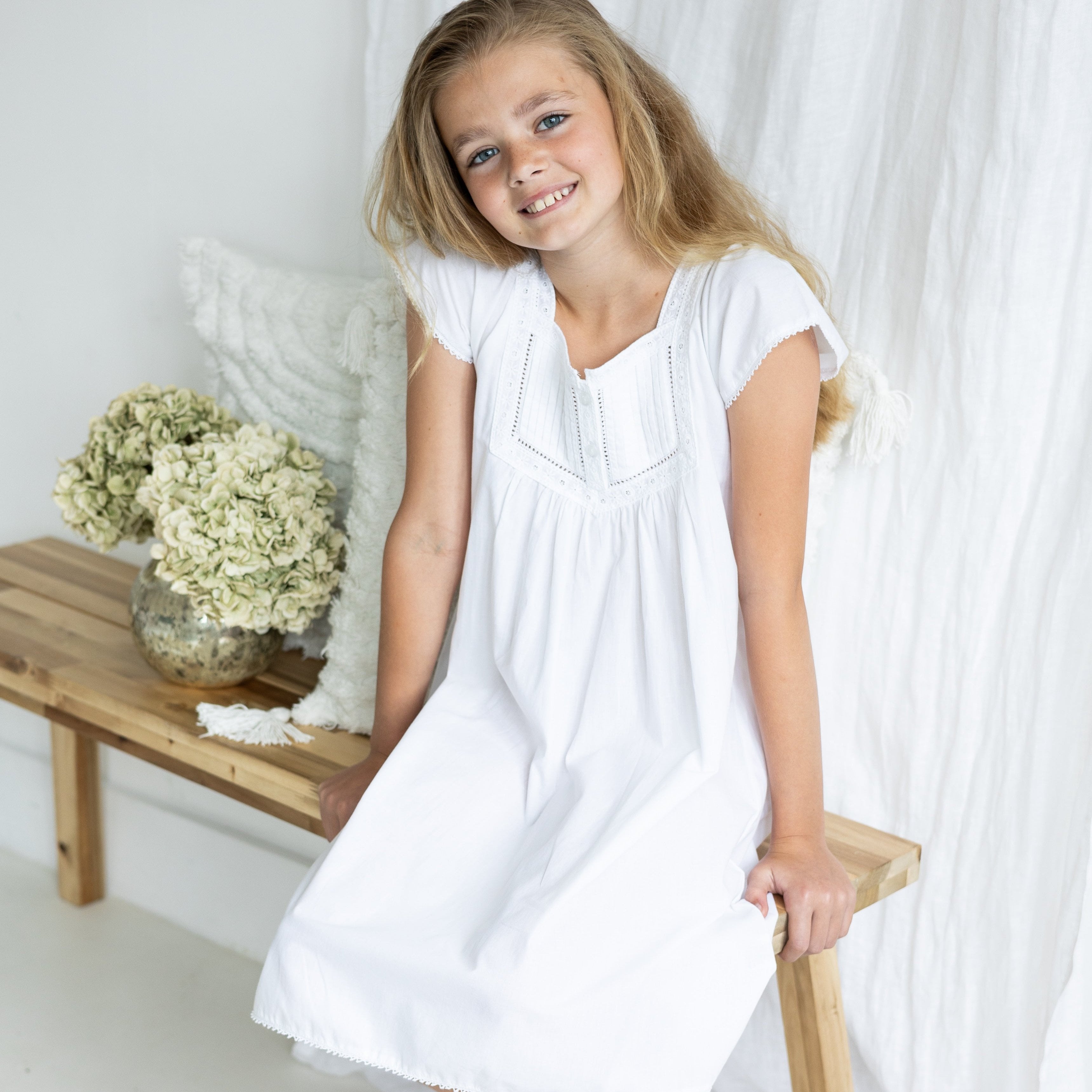 Girl's Mini Nicole Short Sleeve Cotton Dress