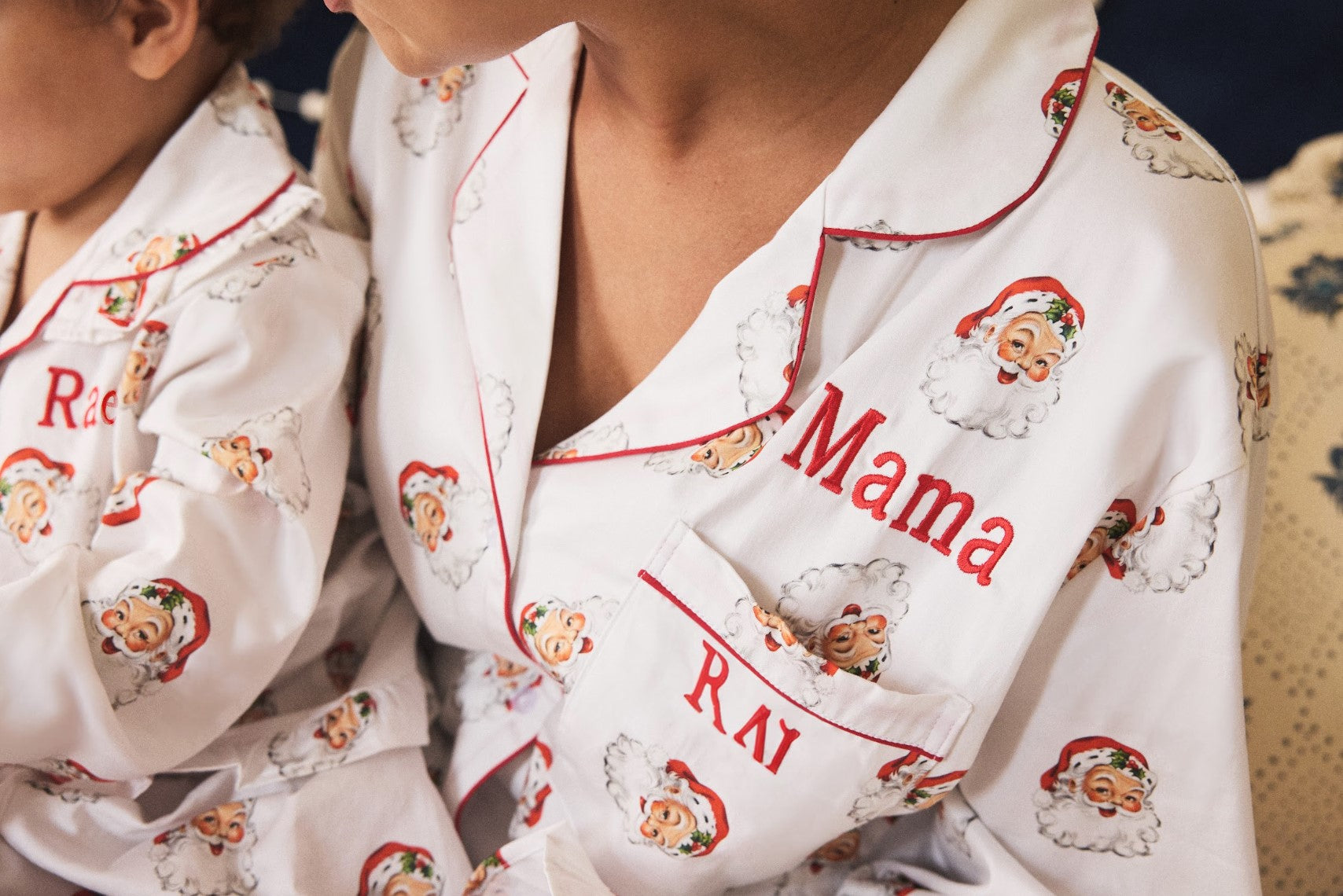 Children's Santa Print Pyjamas