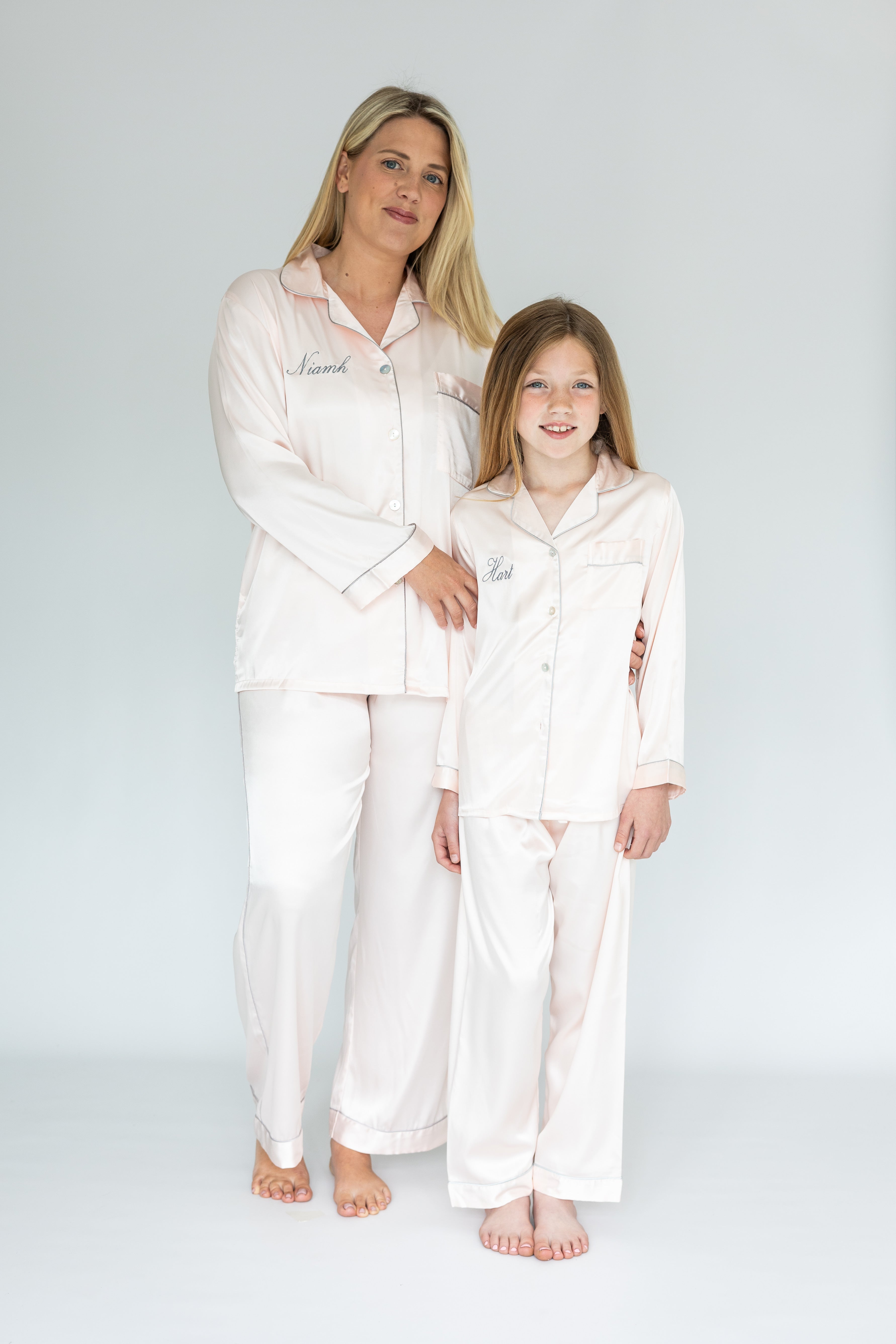 Women's Pink Silky Satin Pyjamas