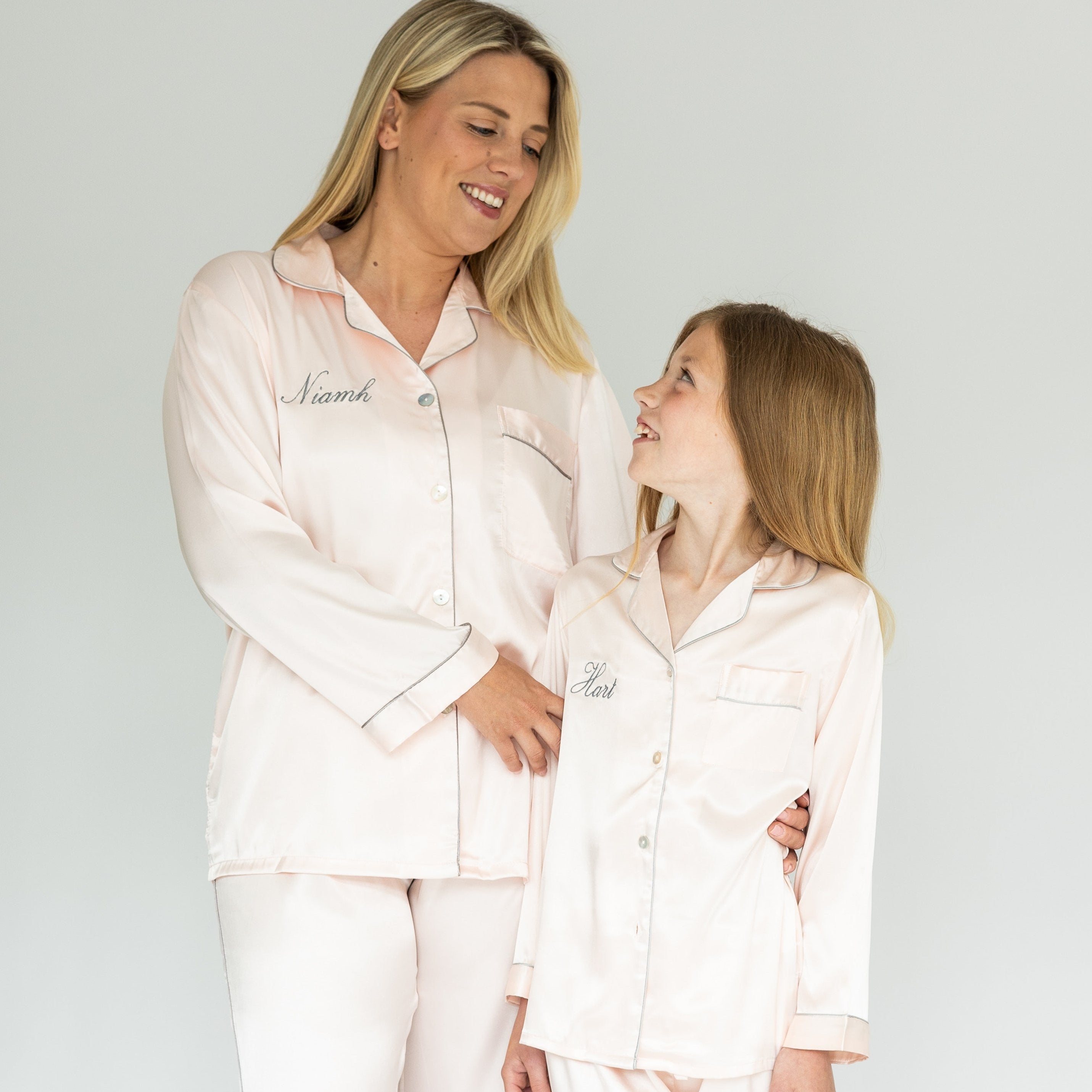 Women's Pink Silky Satin Pyjamas