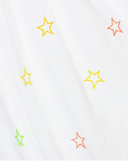 Girl's Neon Stars Cotton Dress
