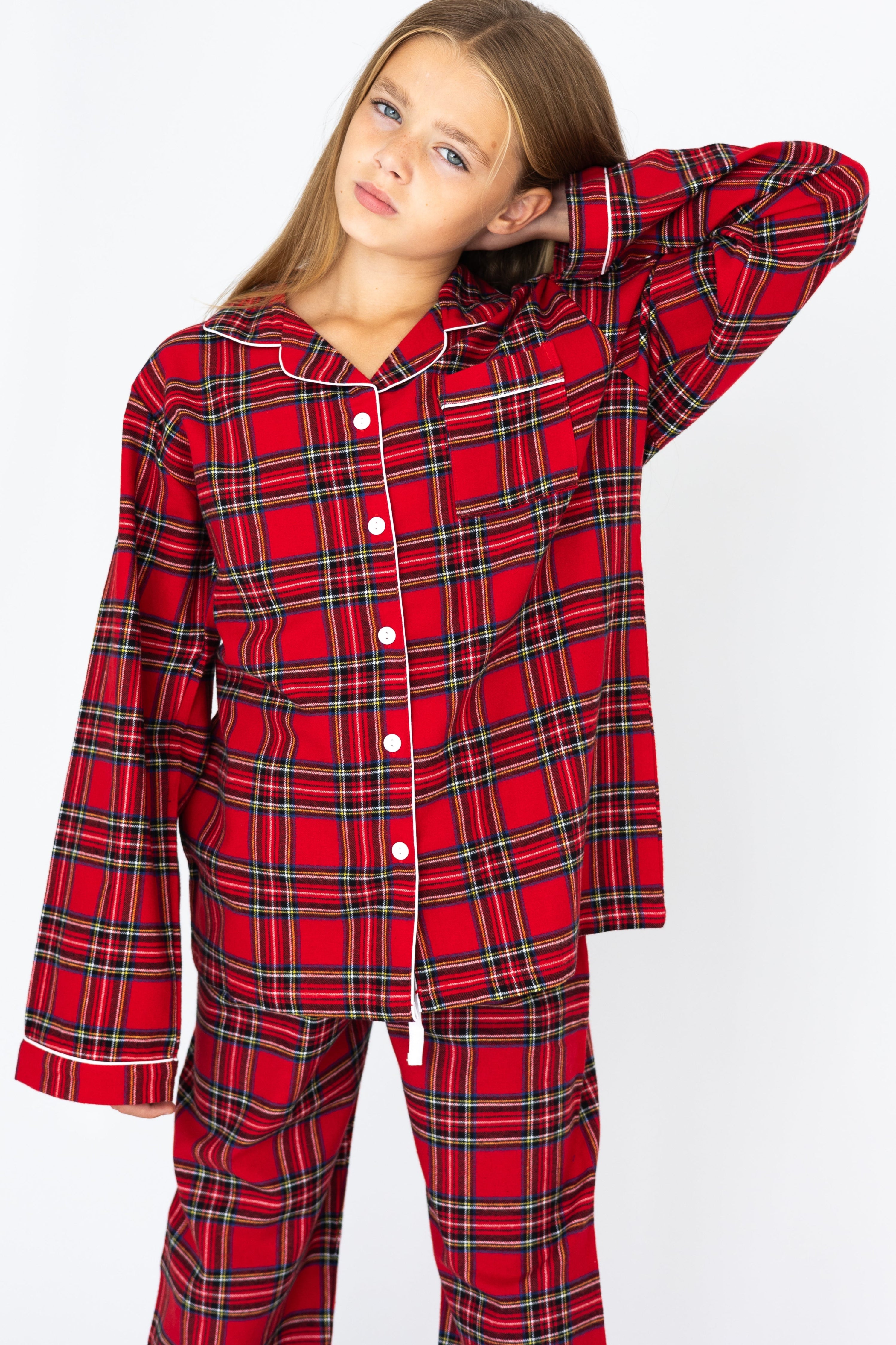 Children's Luxury Christmas Tartan Pyjamas