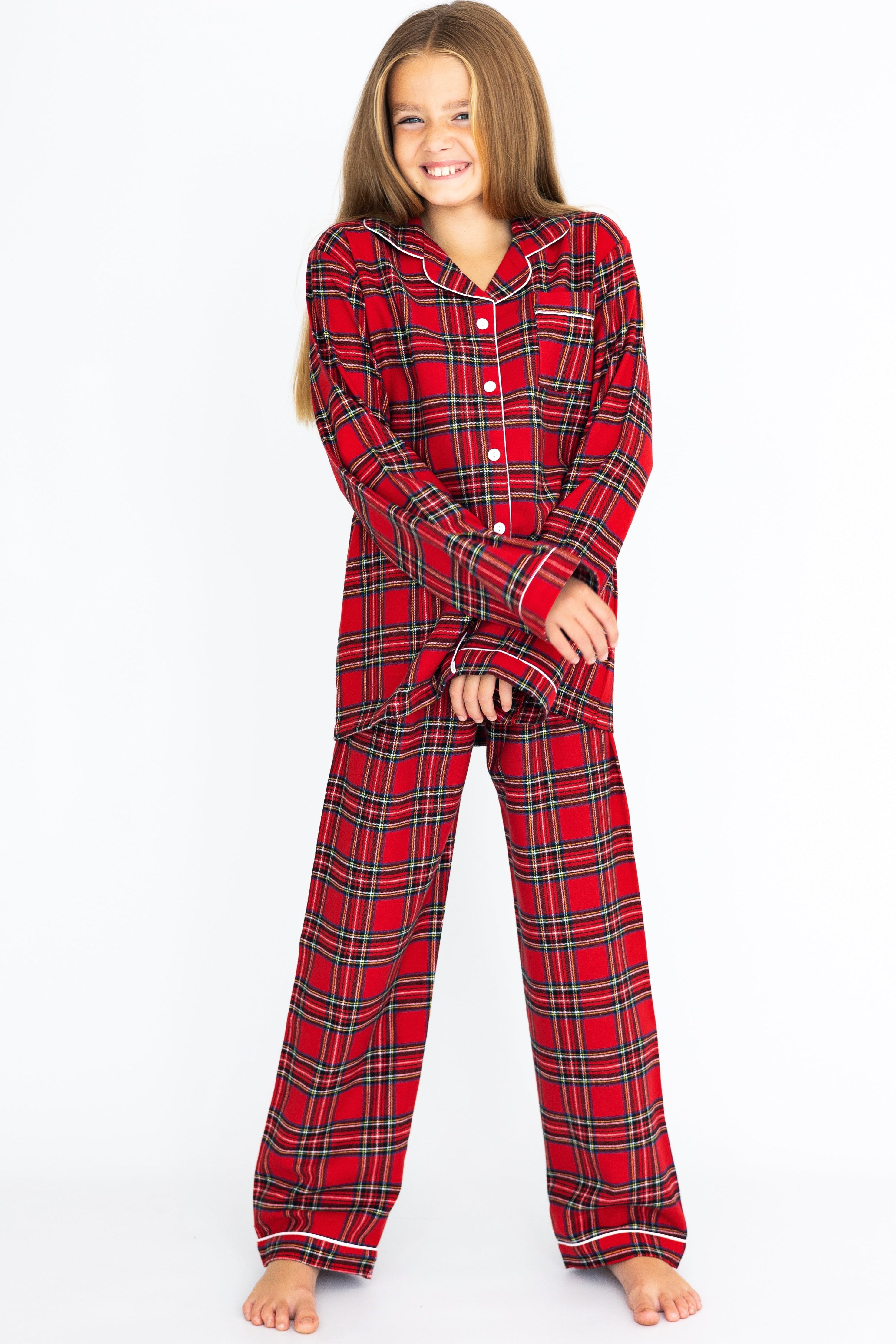 Children's Luxury Christmas Tartan Pyjamas