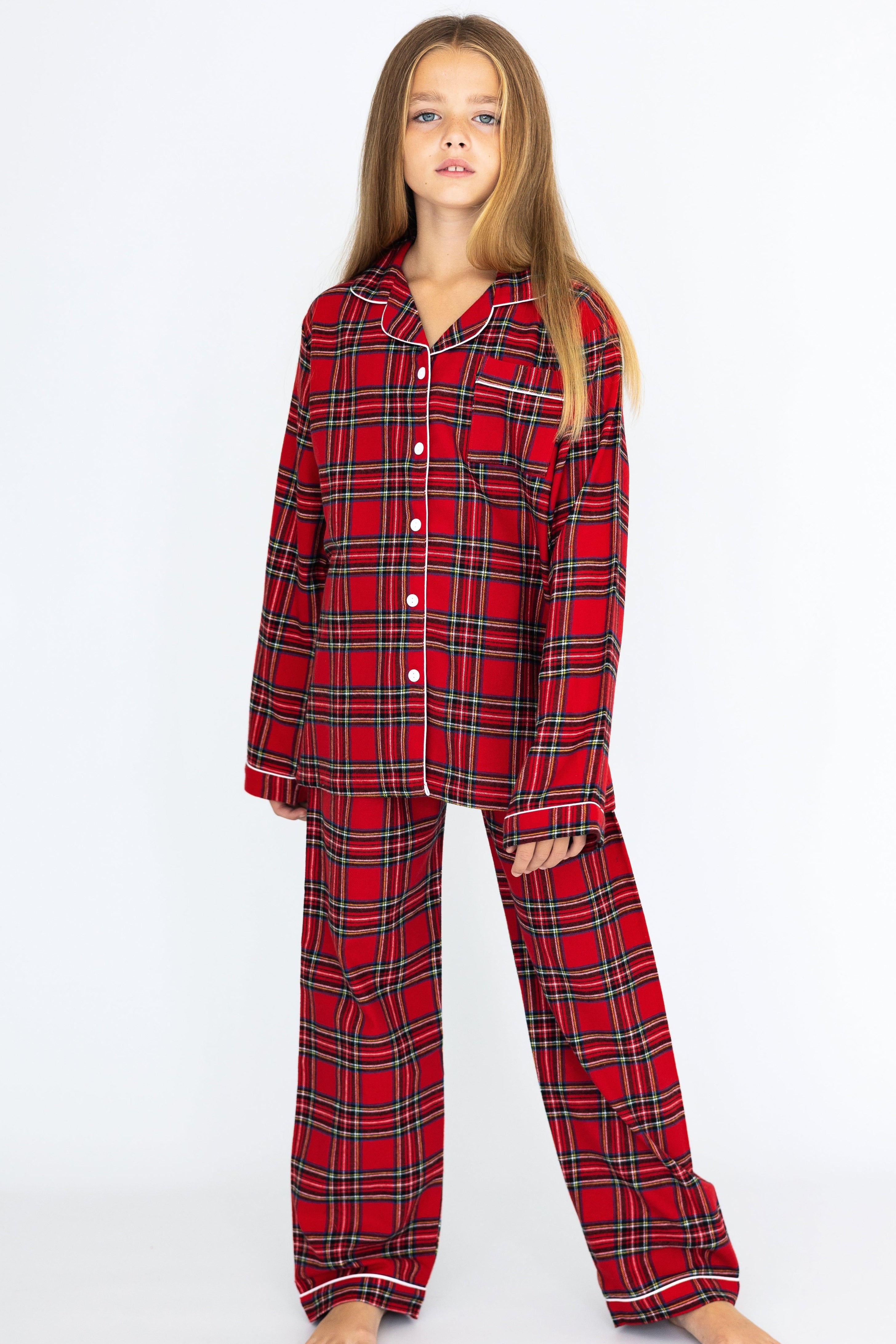 Children's Luxury Christmas Tartan Pyjamas
