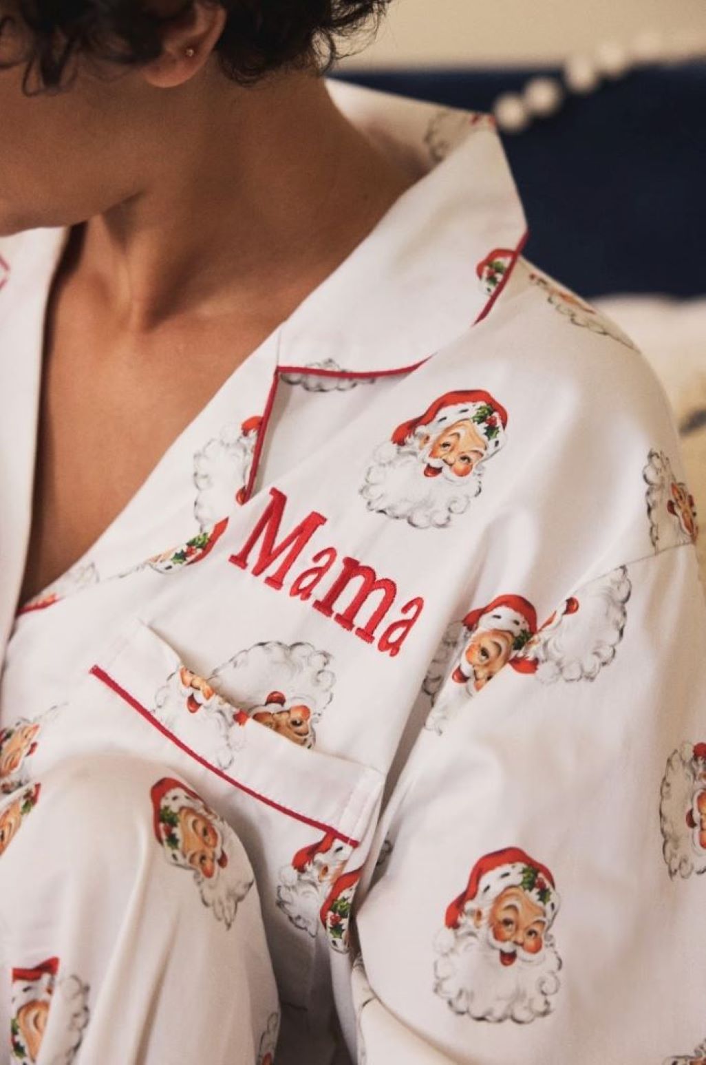 Women's Santa Print Pyjamas