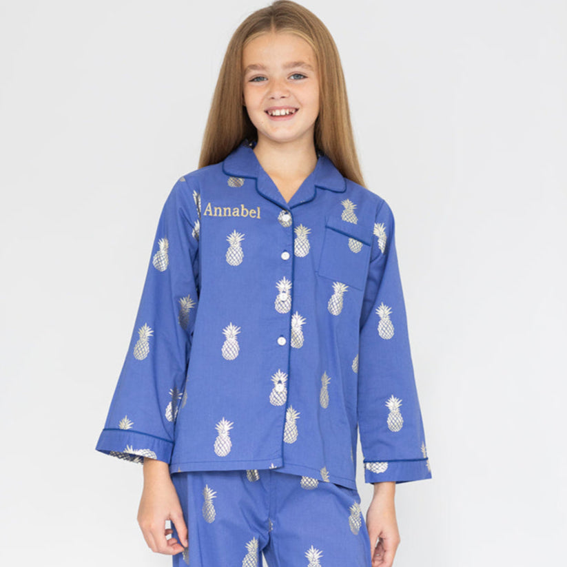 Girl's Cotton Pineapple Pyjamas