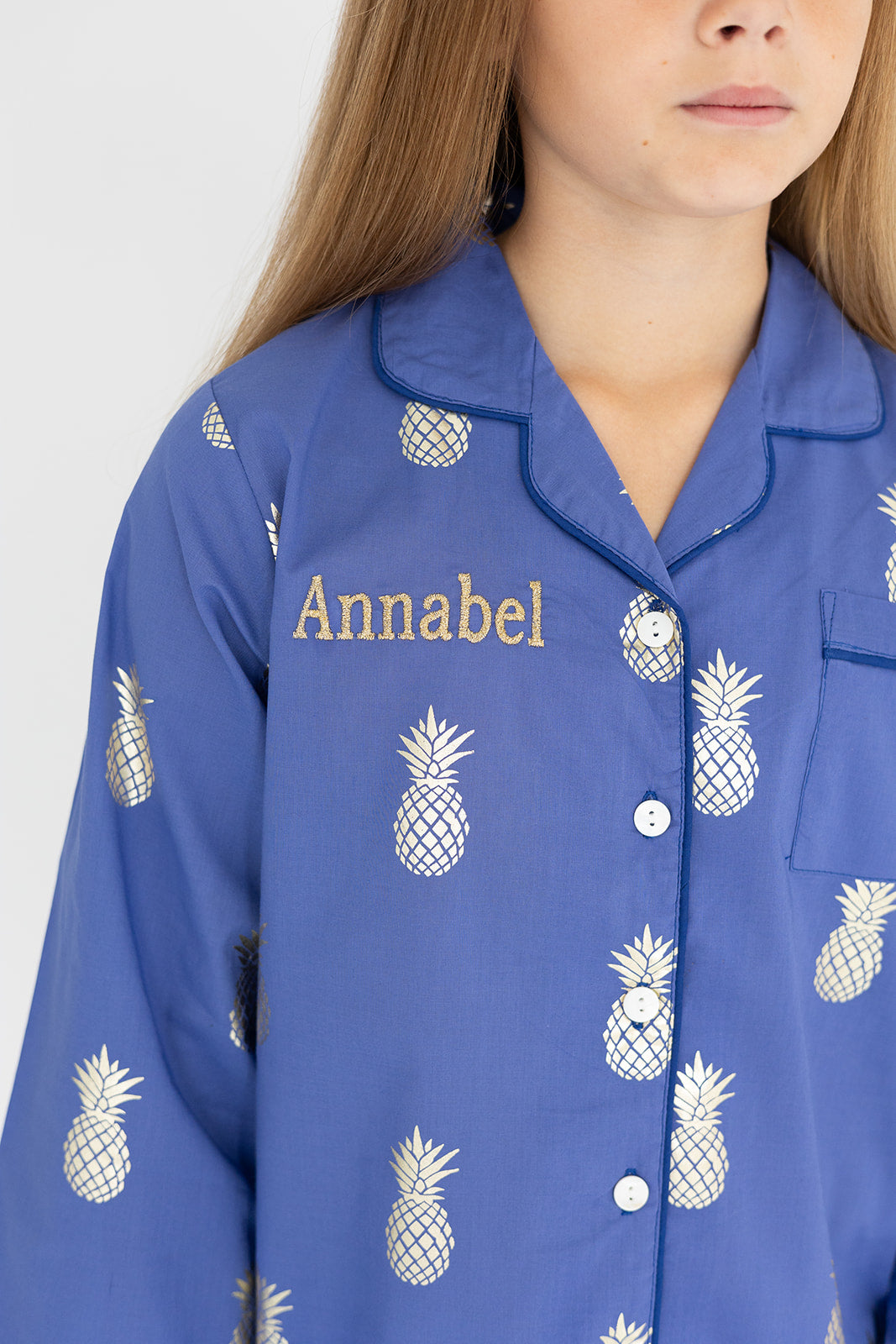 Girl's Cotton Pineapple Pyjamas