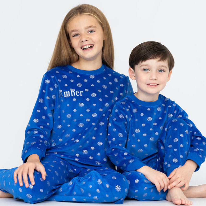 Children's Snowflake Christmas Pyjamas