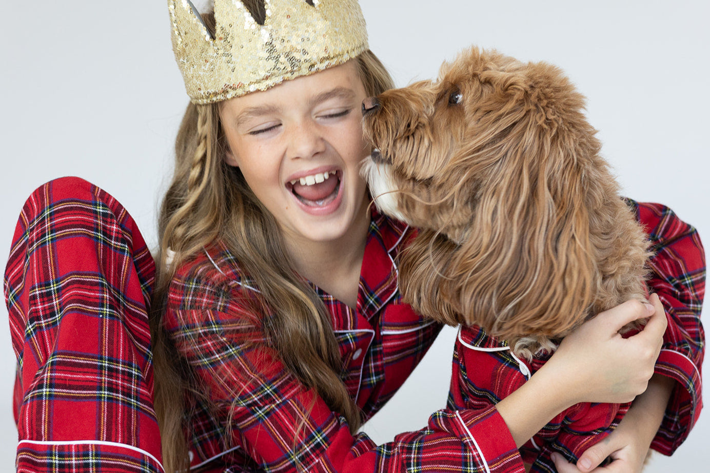 Dog's Tartan Christmas Pyjamas