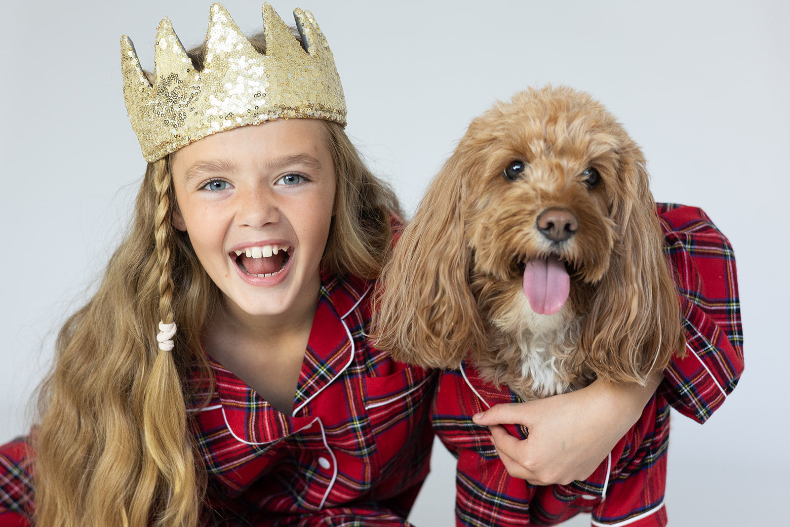 Dog's Tartan Christmas Pyjamas