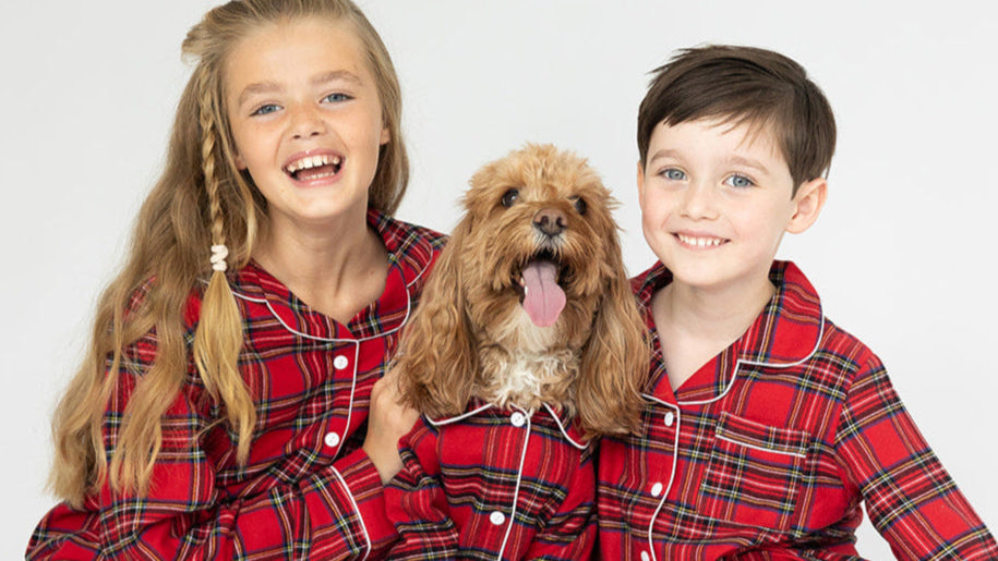 Dog's Tartan Christmas Pyjamas