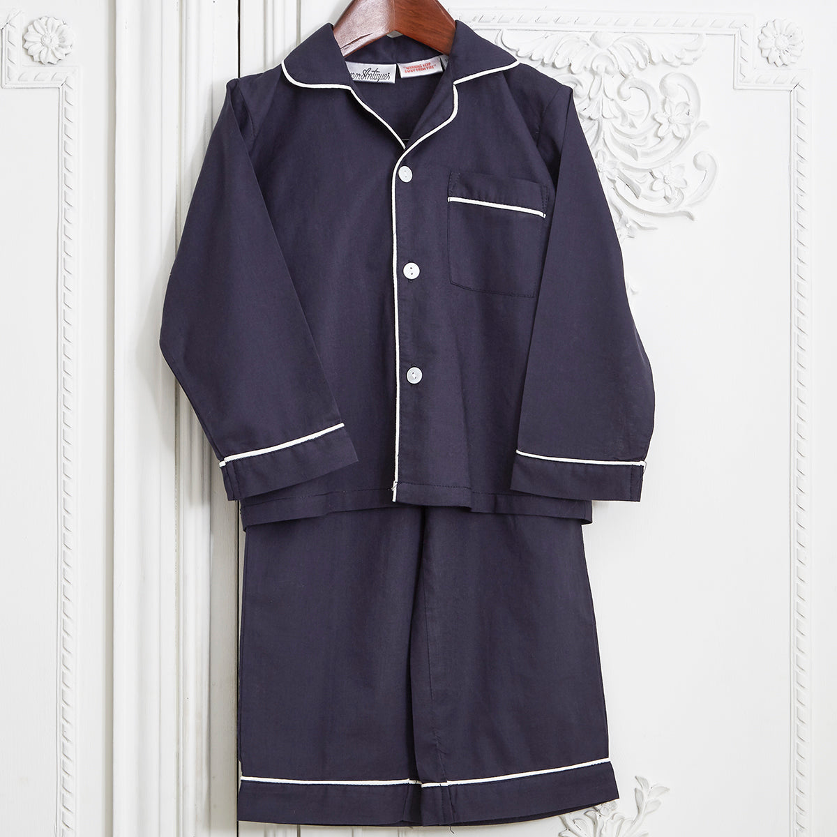 Boy's Cotton Navy Pyjamas