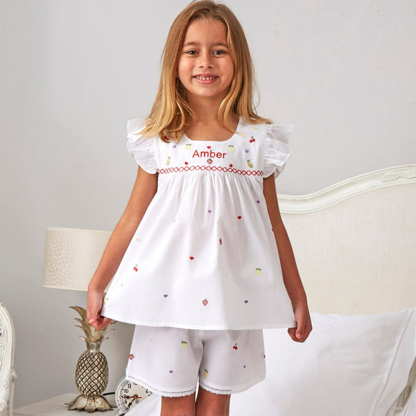 Girl's Fruit Pyjamas Short Set
