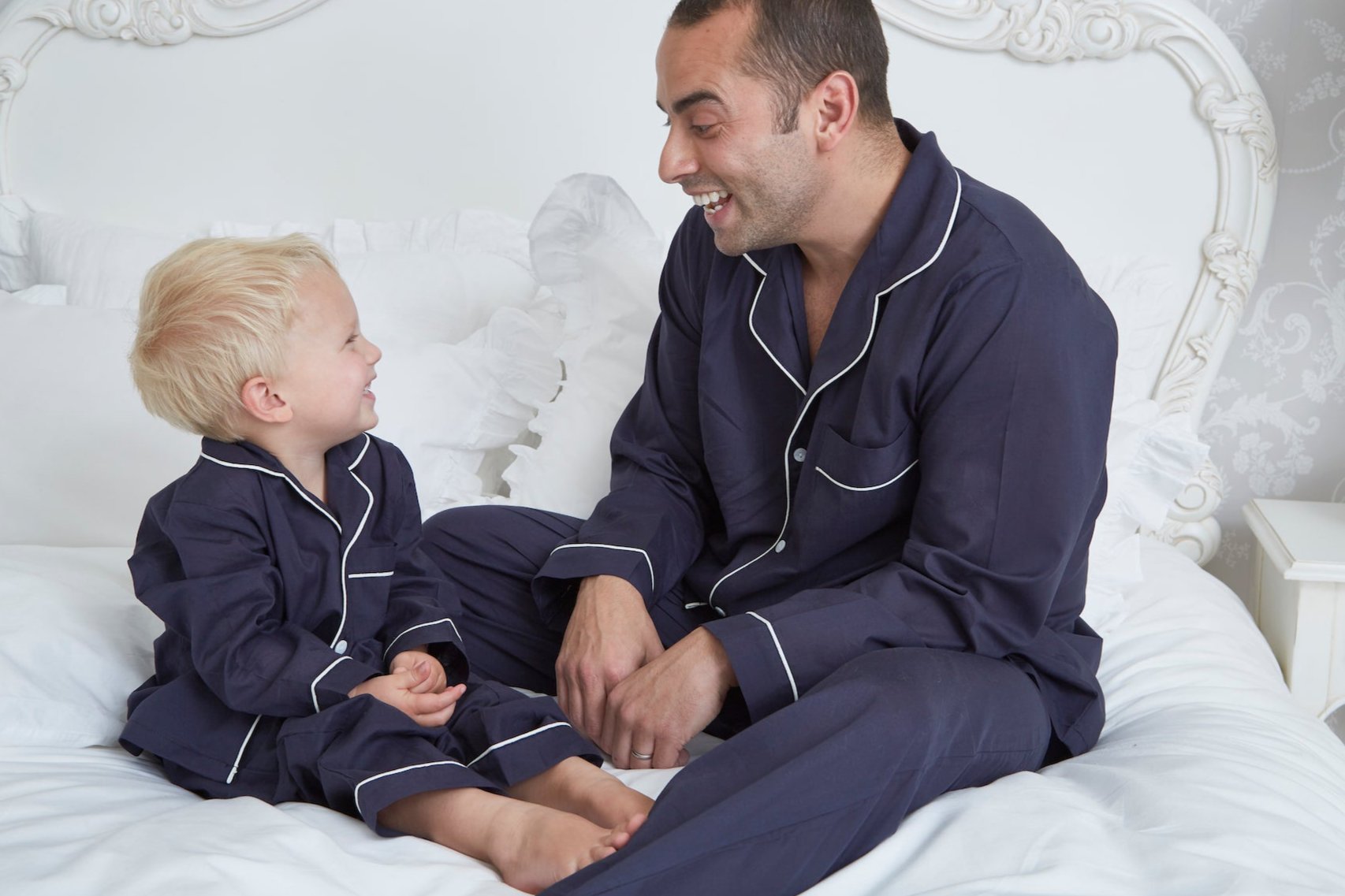 Boy's Cotton Navy Pyjamas