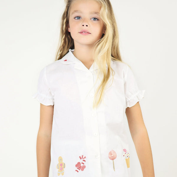 Girl's Gingerbread Cotton Pyjama