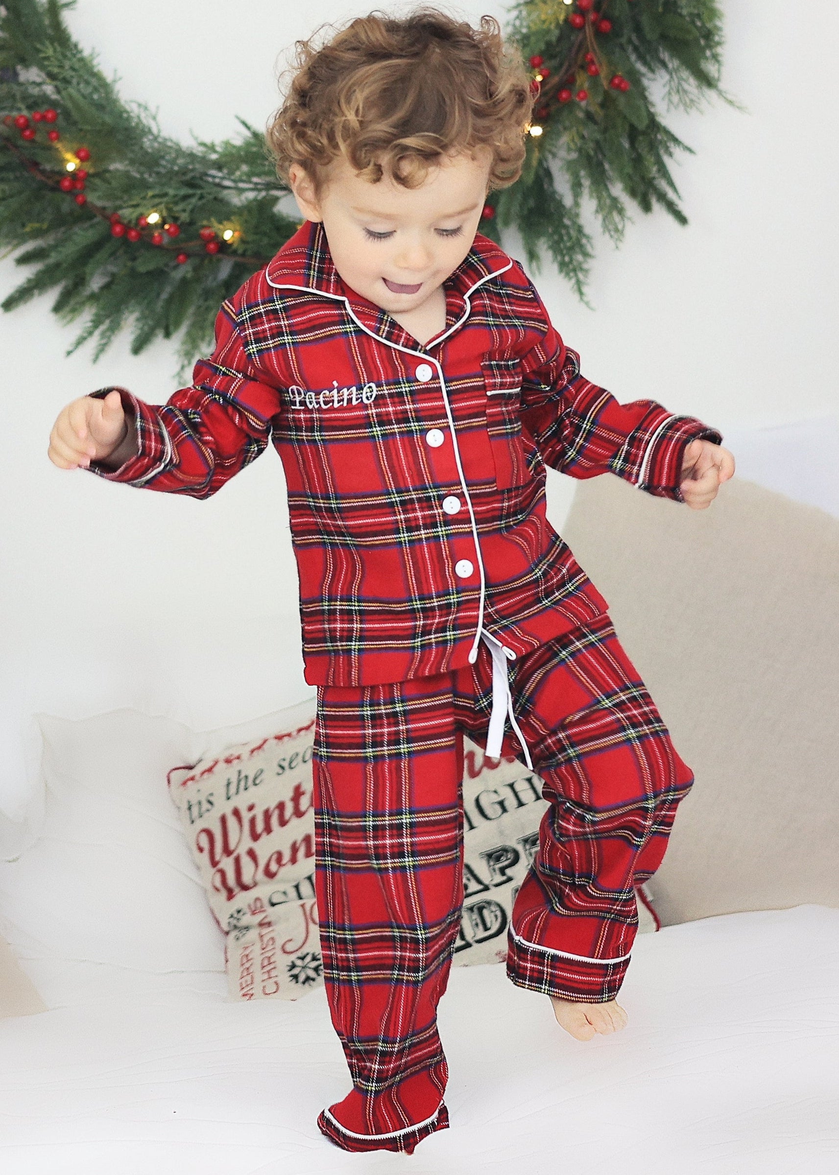 Children's Luxury Christmas Tartan Pyjamas