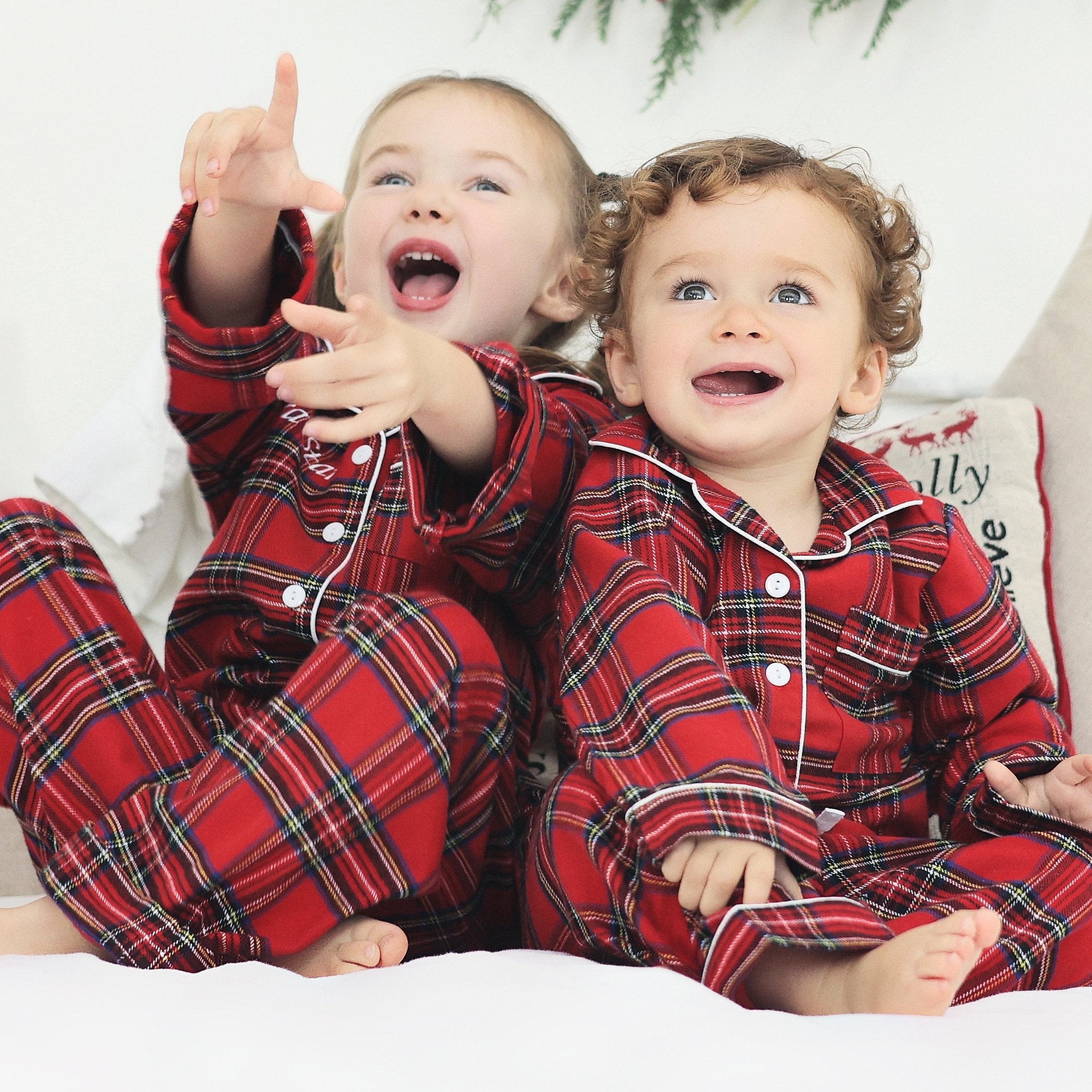 Children's Luxury Christmas Tartan Pyjamas